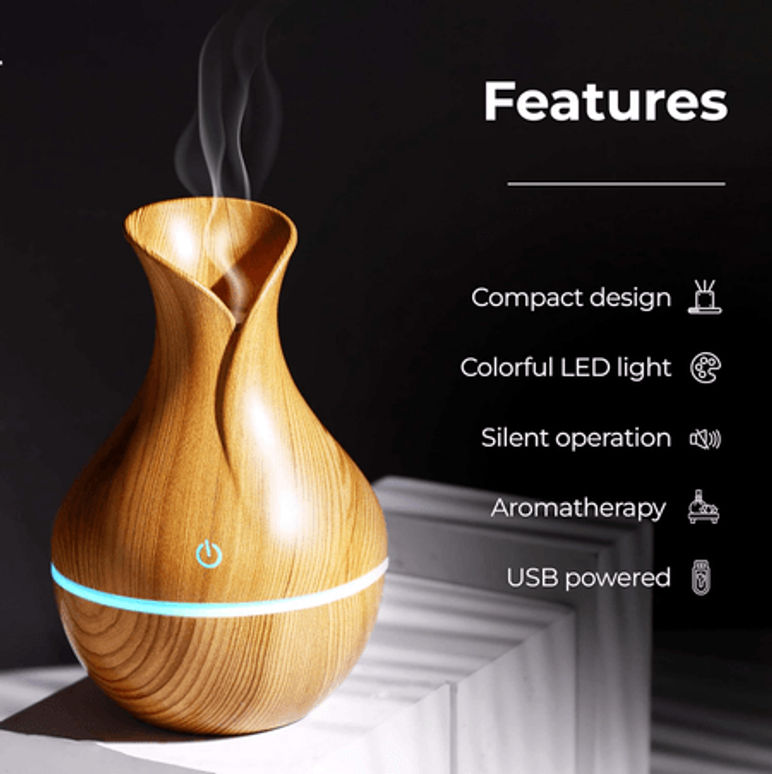 Humidificador en forma de Gota con Luces (200ml)