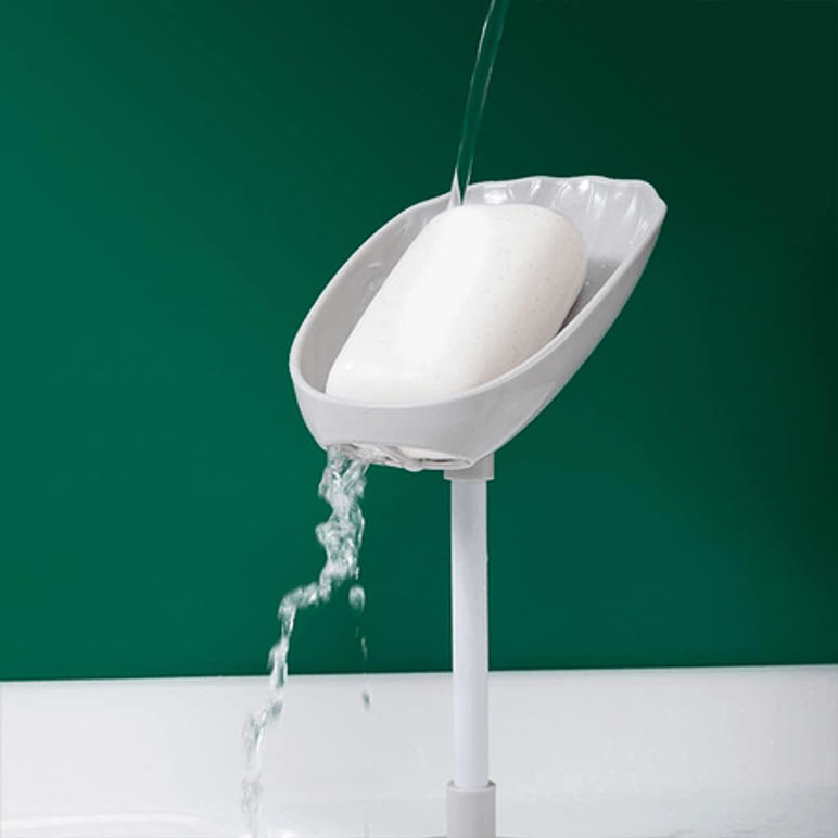 Jabonera Inclinada Con Adhesivo o Pie (drena el agua)