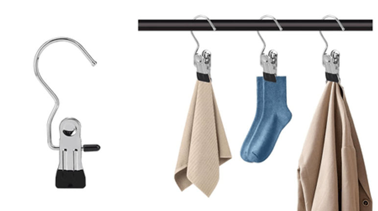 Pack de 4 Ganchos Clips para Pantalón (multifuncionales)