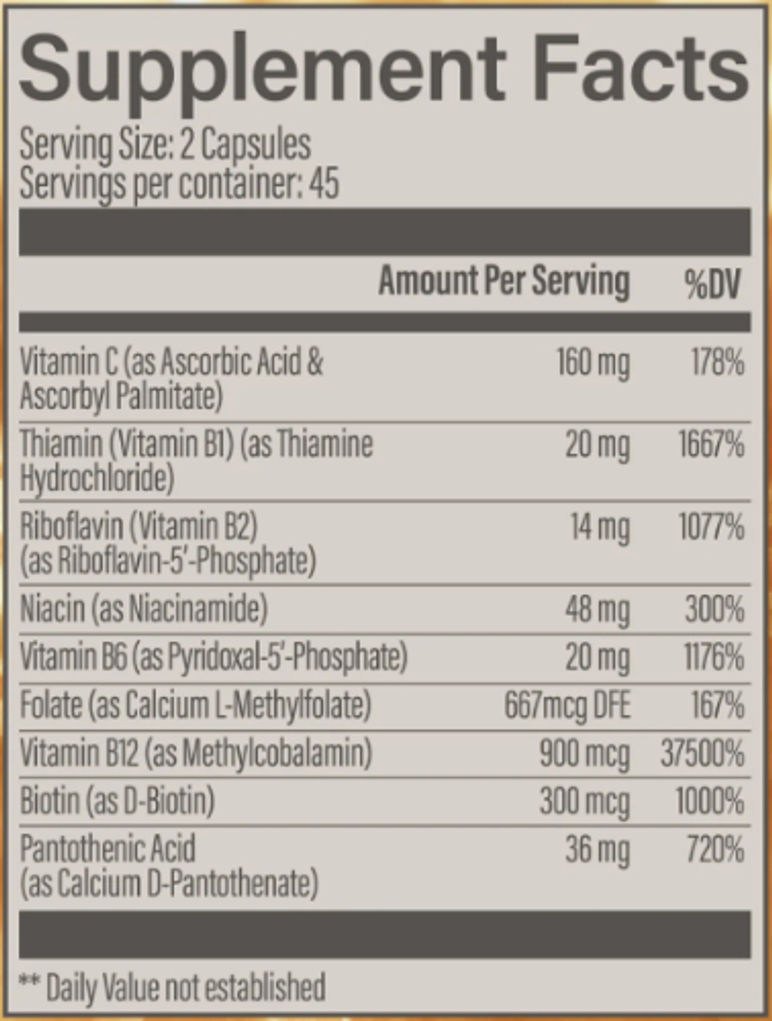B-COMPLEX METHYLATED (90 Cap)