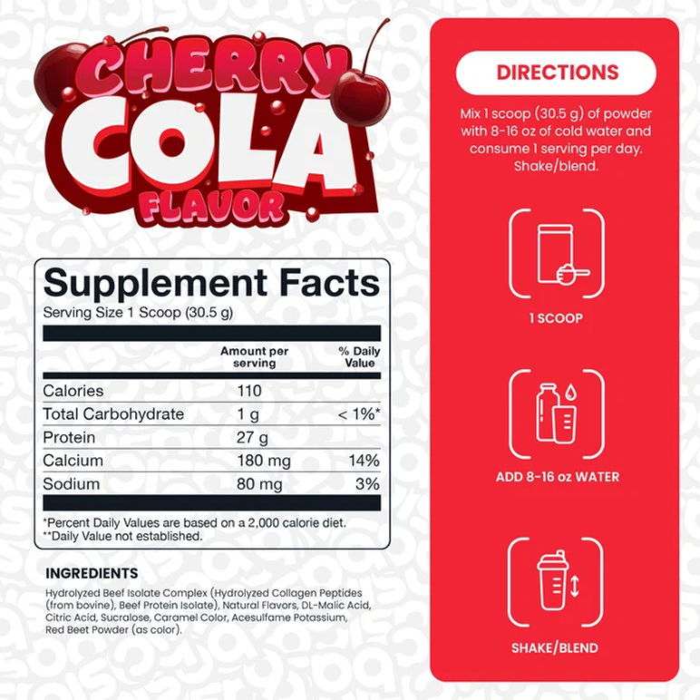 BEEF ISO (2 Lbs/ 30 Srv) (Sabor a Cherry Cola)