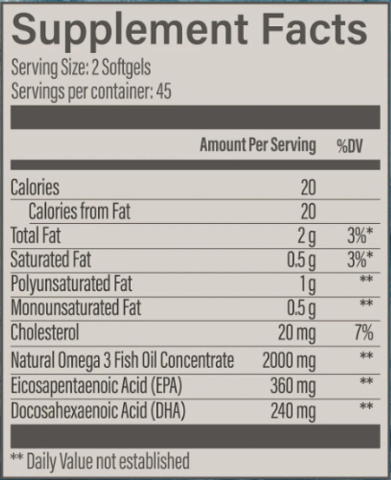 OMEGA 3 FISH OIL (90 Cap9