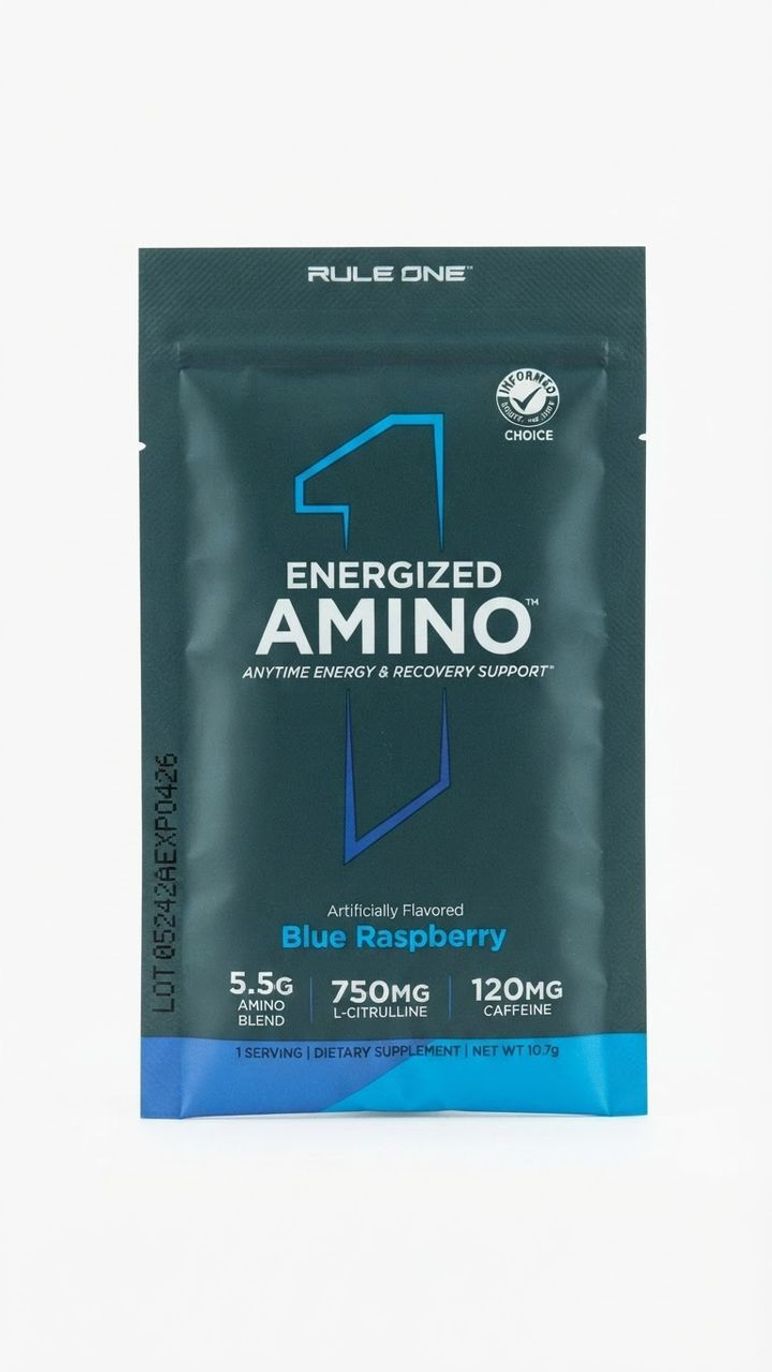 RULE ONE ENERGIZED AMINO BLUE RASPBERRY (1 Srv)