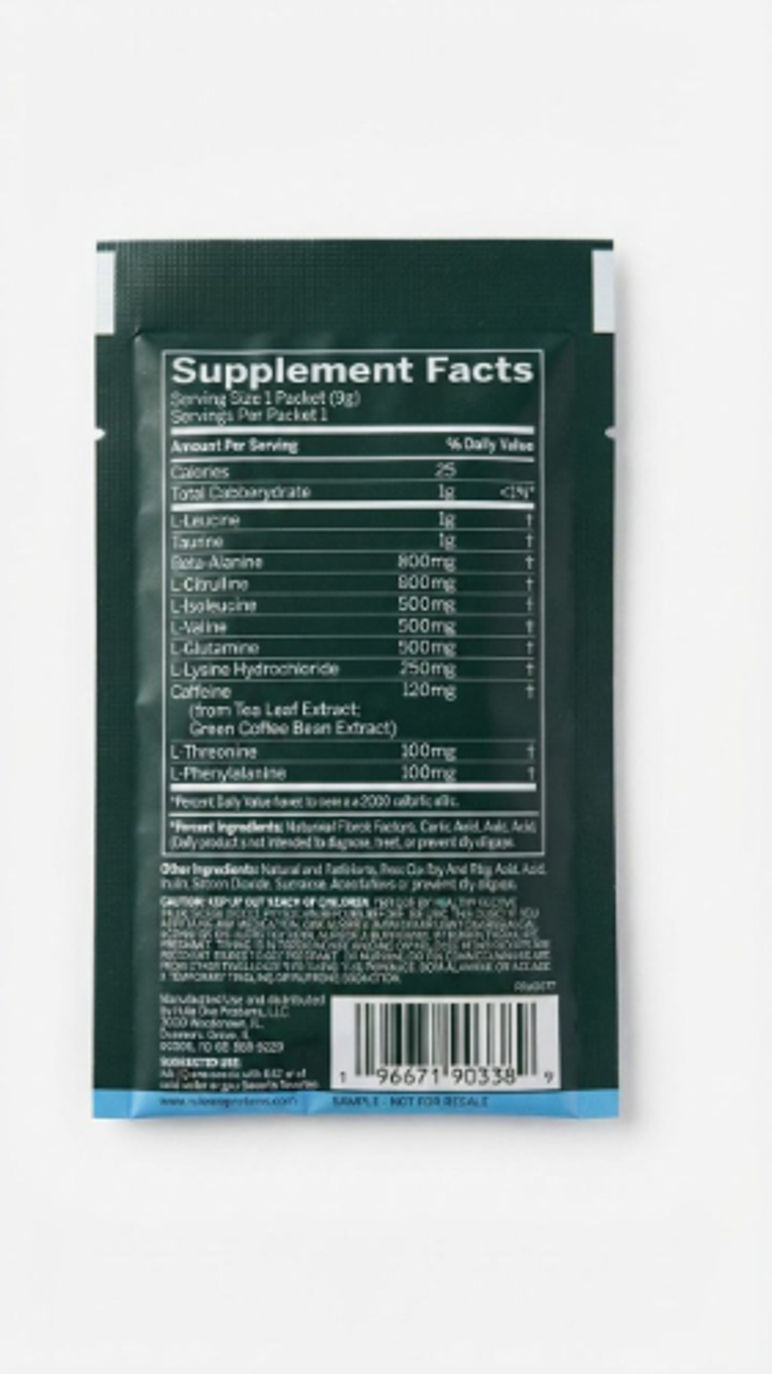 RULE ONE ENERGIZED AMINO BLUE RASPBERRY (1 Srv)