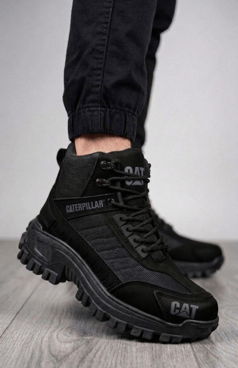 BOTA CASUAL TODO NEGRO/GRIS