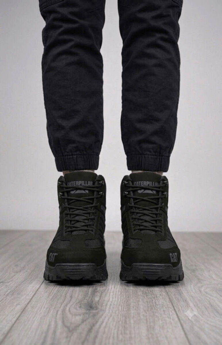 BOTA CASUAL TODO NEGRO/GRIS