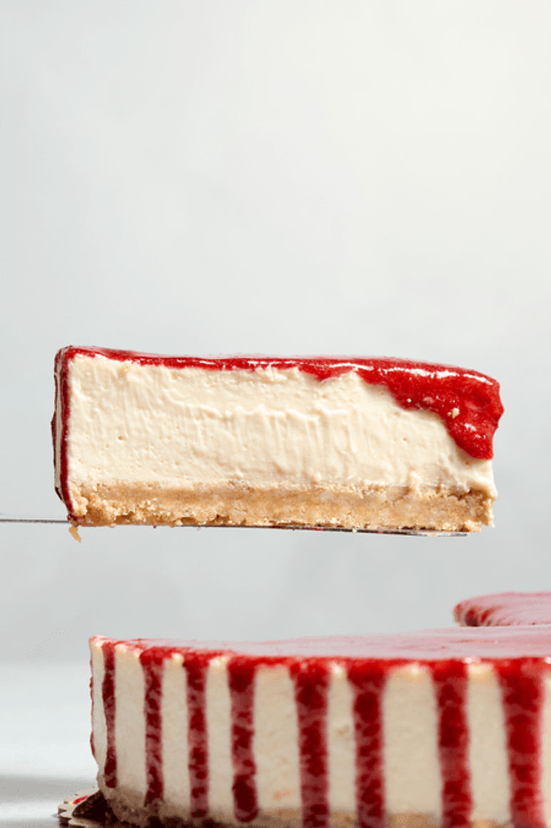 Slice de Strawberry Cheesecake