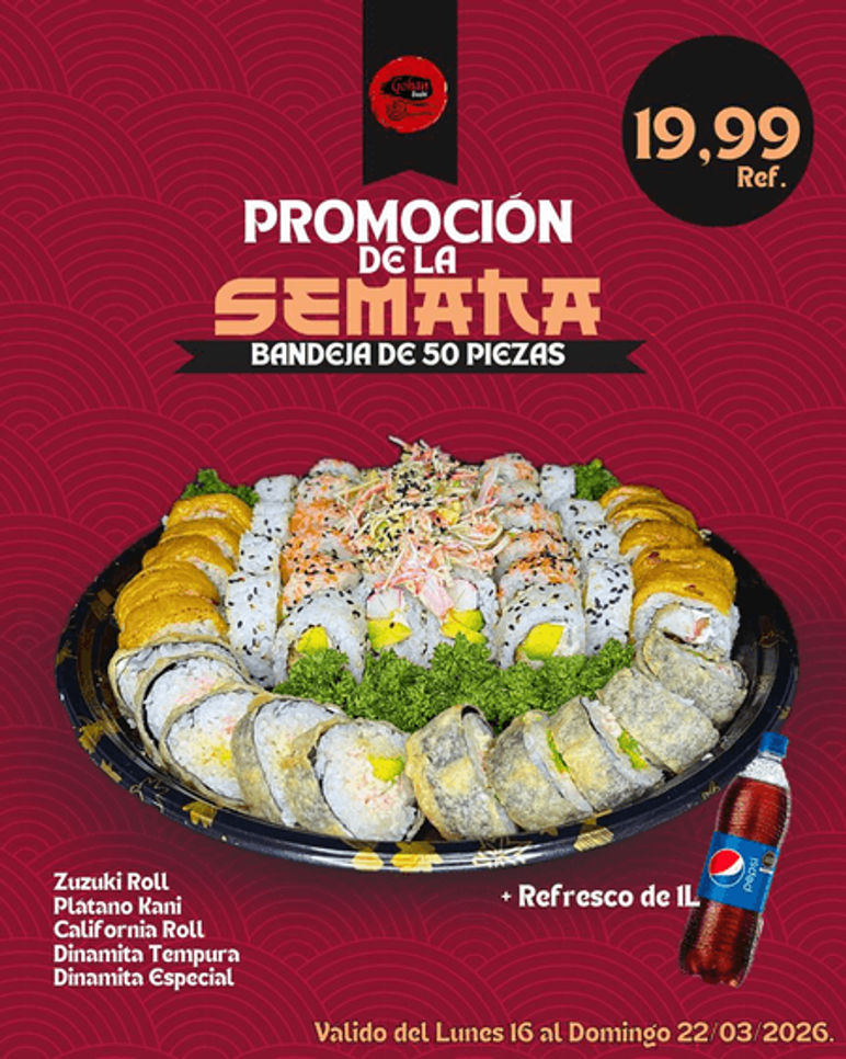 Promo Sushi 50 pzas