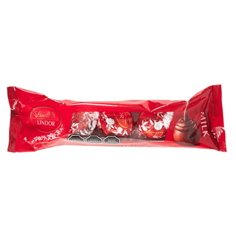 Chocolate Lindt Lindor Leche - 3 unidades