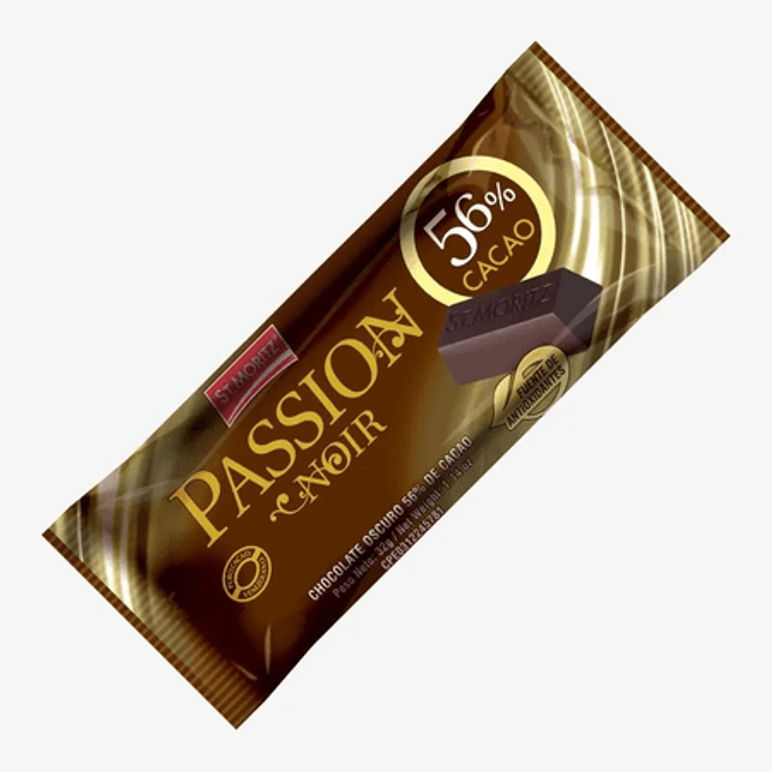 Chocolate Passion Noir 56% con Almendra – St. Moritz