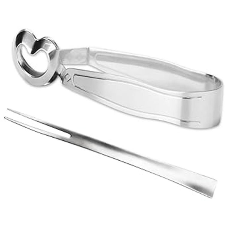 Pinzas para escargots - Acero inoxidable 