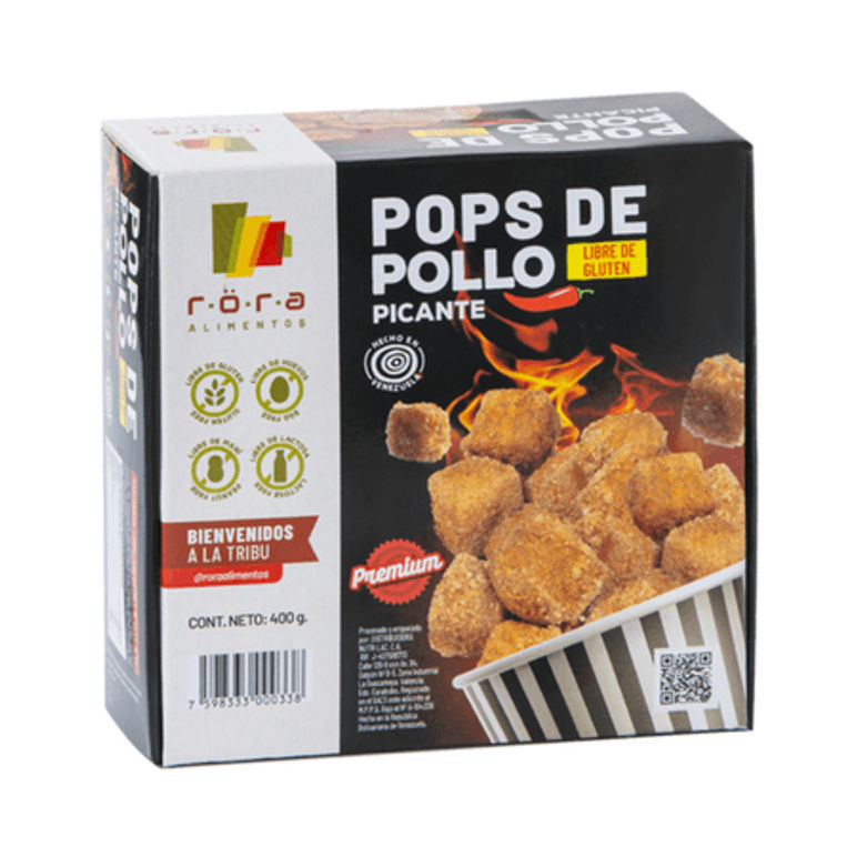 Pops de Pollo Picante Gluten Free 400gr - RORA