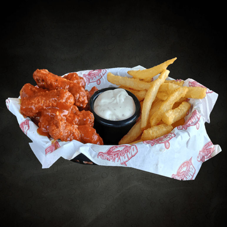 🔥 Alitas con Papas