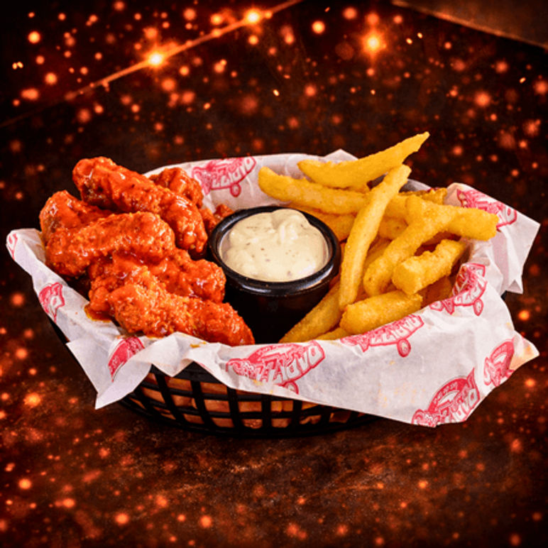 🔥 Alitas con Papas