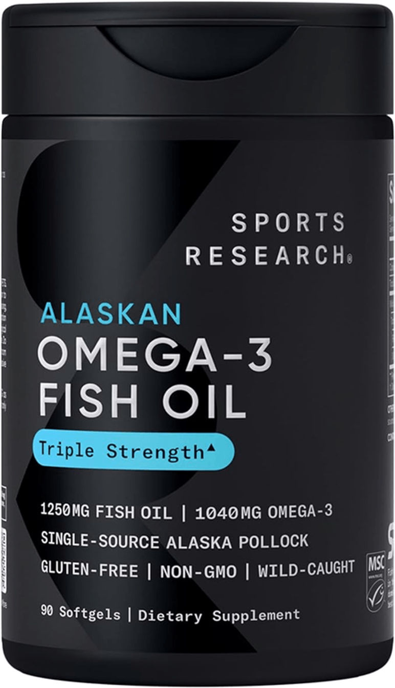 Omega 3 1250 mg 90 Cápsulas Blandas Sports Reseanch