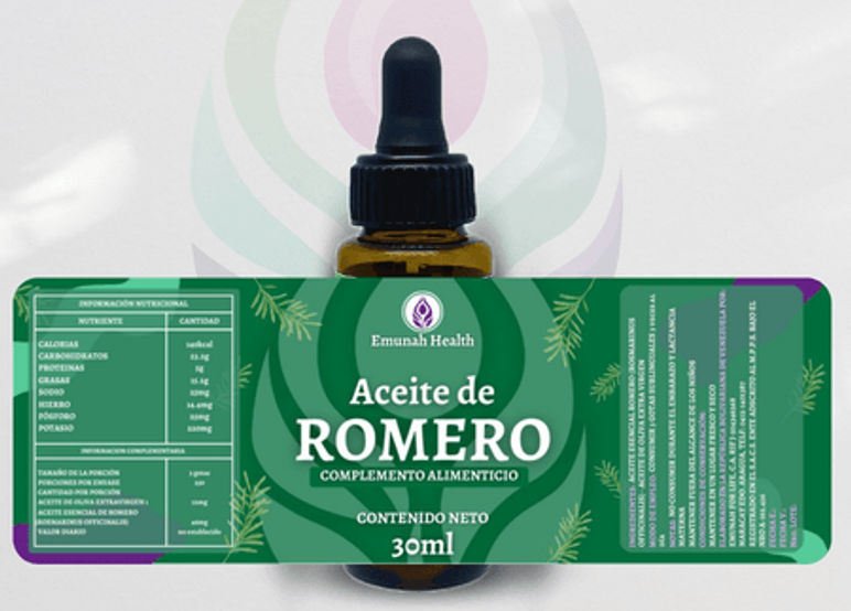 Aceite de Romero 30 ml Emunah Health