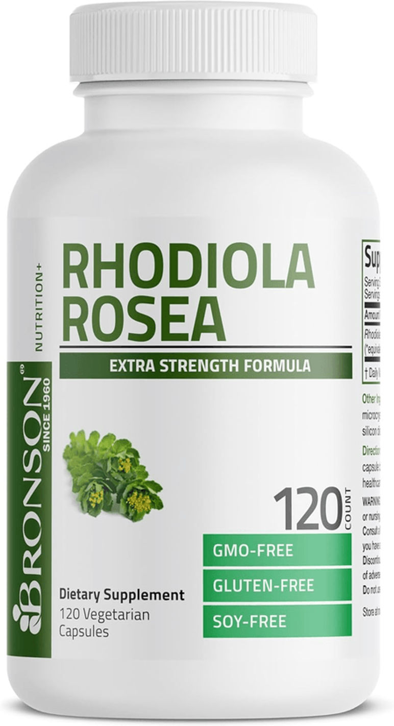 Rhodiola Rosea 1000 mg 120 cápsulas Bronson Basics