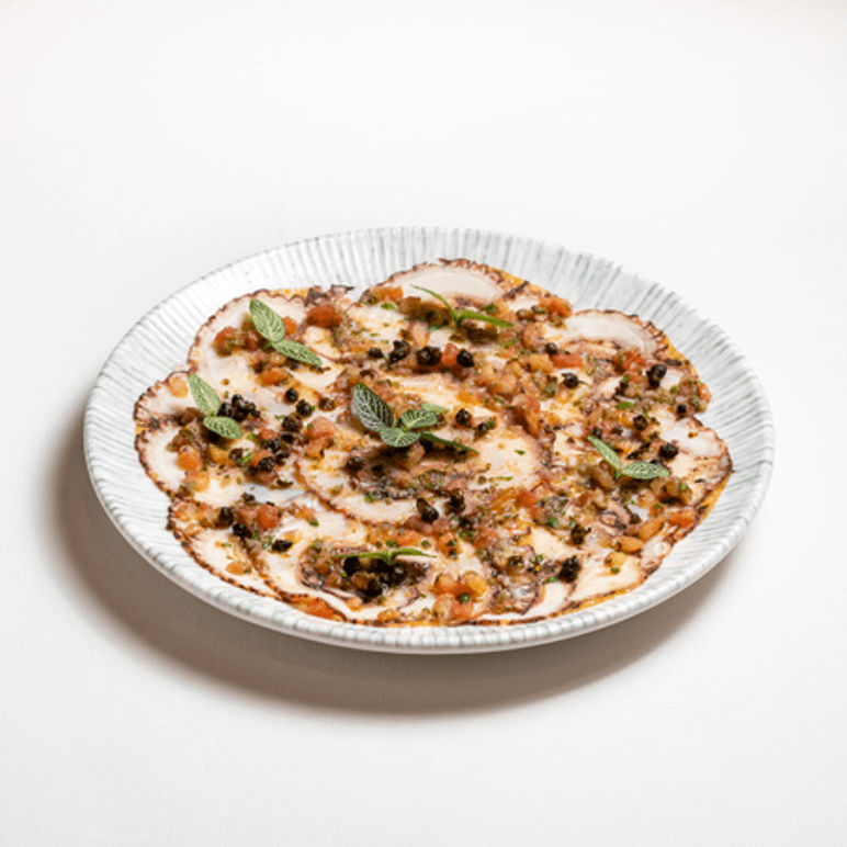 Carpaccio de pulpo