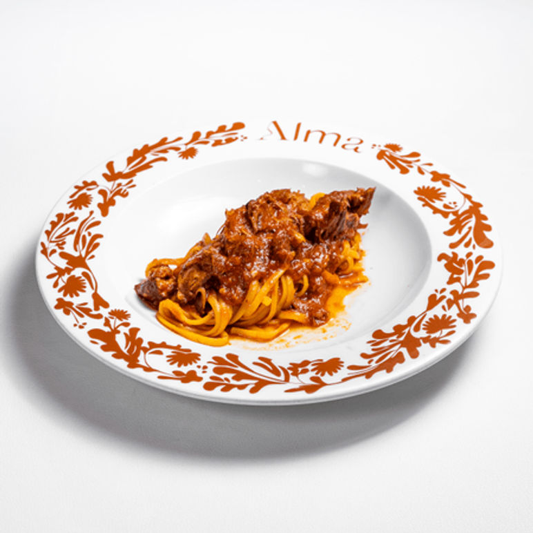 Linguini ragú de cordero