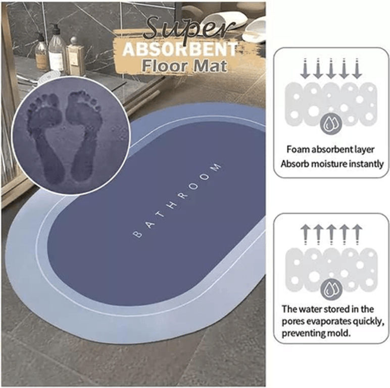 Alfombra Super Absorbente de Baño (40x60cm)