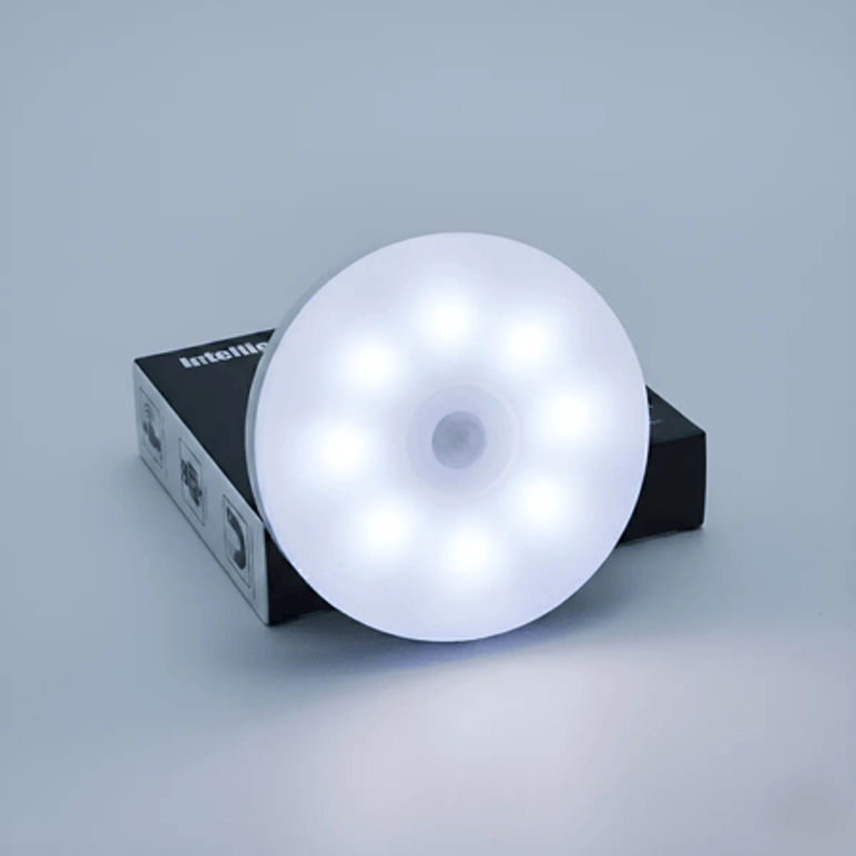 Lámpara LED Con Sensor De Movimiento Redondo (Recargable)*