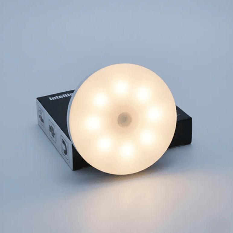 Lámpara LED Con Sensor De Movimiento Redondo (Recargable)*