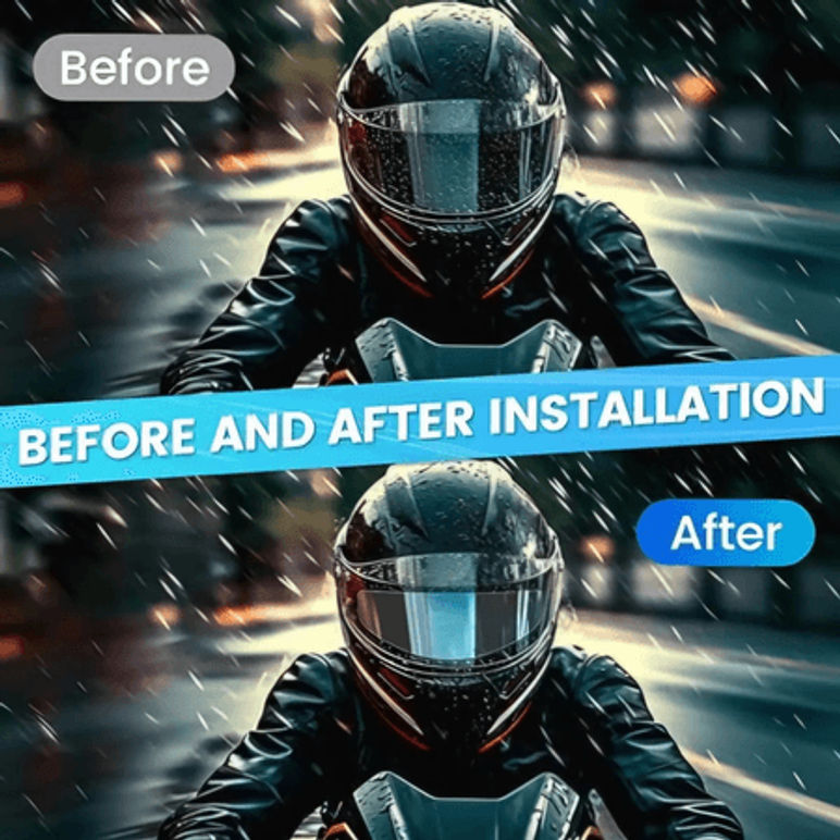 Película Protectora Para Casco Anti Lluvia*