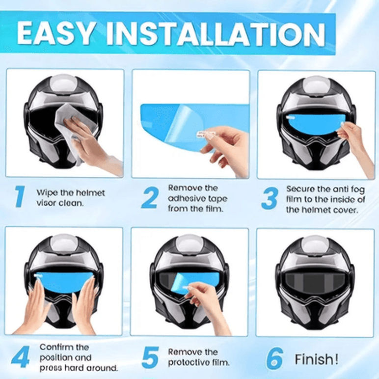Película Protectora Para Casco Anti Lluvia*