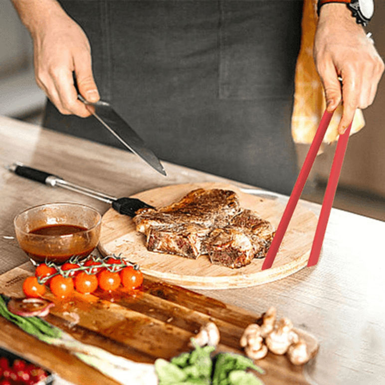 Pinzas de silicone para cocinar