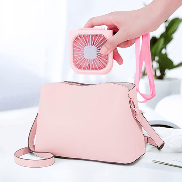 Ventilador Portátil con Espejo para Skin Care y otros