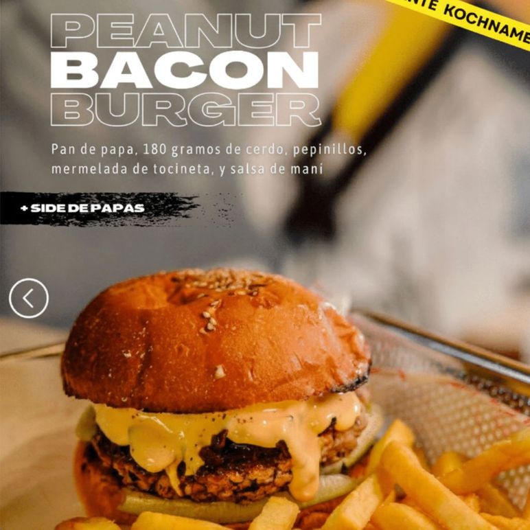 Peanut Bacon Burger
