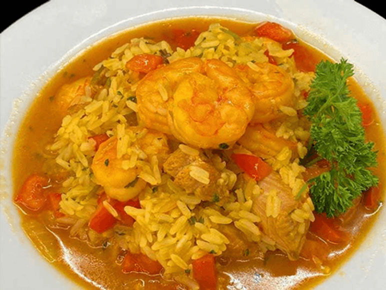 arroz caldoso de atún y champiñones