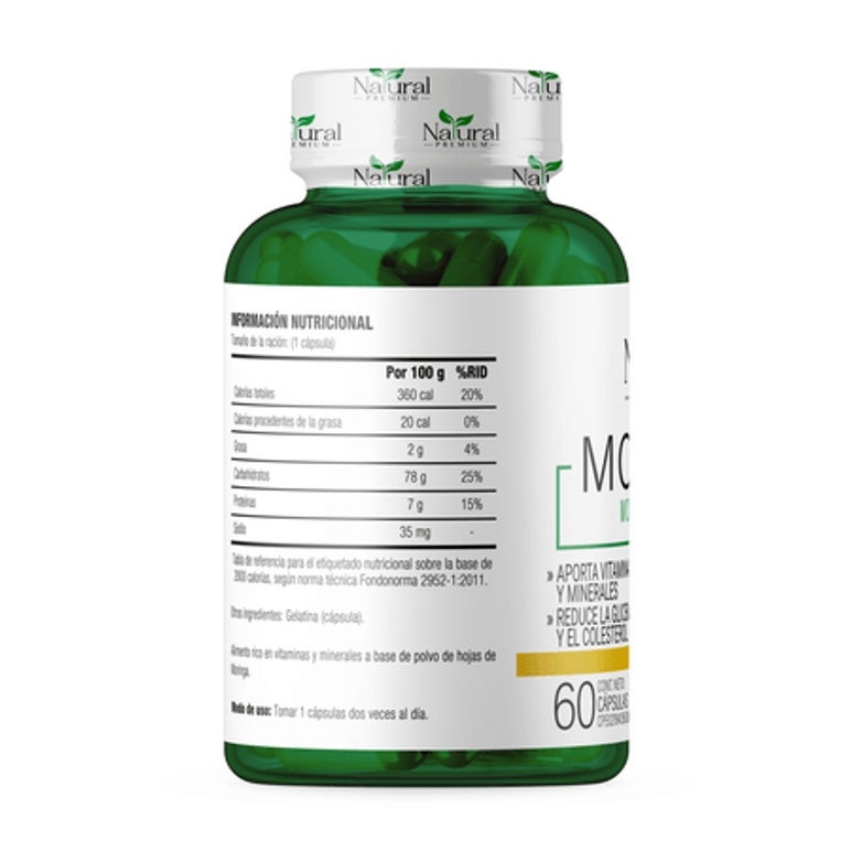 Moringa 300 mg 60 cápsulas Natural Premium