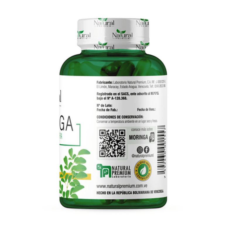 Moringa 300 mg 60 cápsulas Natural Premium