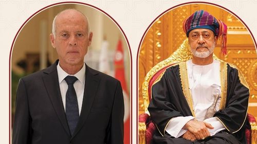 جلالة السلطان المعظم يهنئ رئيس تونس في ذكرى استقلال الجمهورية