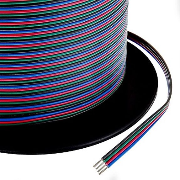 Cablu banda LED RGB, 4 fire, rola 100m -