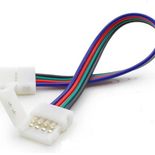 Clema+cablu+clema conector banda LED RGB