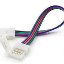 Clema+cablu+clema conector banda LED RGB