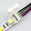 Clema+cablu+clema conector banda LED RGB