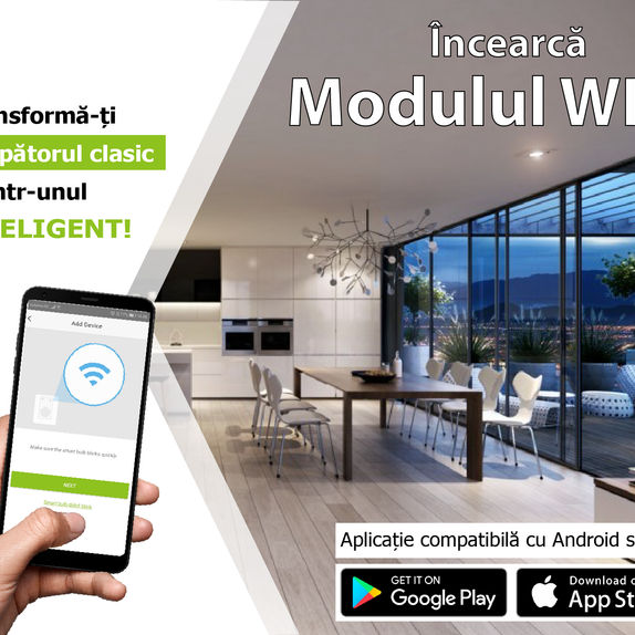 Modul de control Wi-Fi pentru intrerupator, 2.4Ghz, compatibil smartphone, 3+1 GRATIS