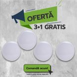Plafoniera baie/exterior IP65 alba, Fi300, 24W=200W, 6500K, lumina rece, 3+1GRATIS 