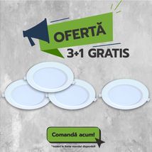 Spot LED Eco backlight, Ø180,18W, 6400K, 1260Lm, 3+1GRATIS
