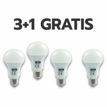 Bec Led E27, model glob A60, 8W=70W, lumina rece, 720Lm 3+1GRATIS 
