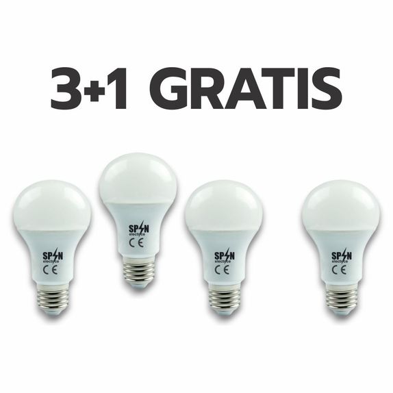 Bec Led E27, model glob A60, 8W=70W, lumina rece, 720Lm 3+1GRATIS