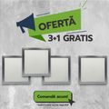 Panou Led 20W,295X295X10mm, lumina calda, 3+1GRATIS