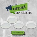 Plafoniera baie Led 20W=170W,Volans rotunda Ø225, 3000K, lumina calda, 3+1GRATIS