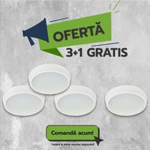 Plafoniera baie Led 20W=170W,Volans rotunda Ø225, 3000K, lumina calda, 3+1GRATIS 