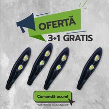 Corp Stradal Led , 100W=500W (2X50W), 12000Lm, 3+1 GRATIS