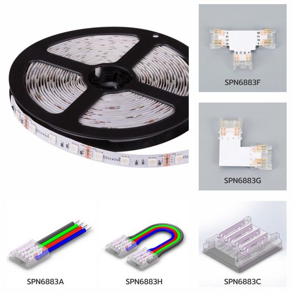 Banda LED RGB, IP20, 12V, 14.4W/M, 60 LED/M, 5050 - rola 5 m