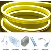 Neon Flex Galben 10W/M SMD2835 8x16mm/220V
